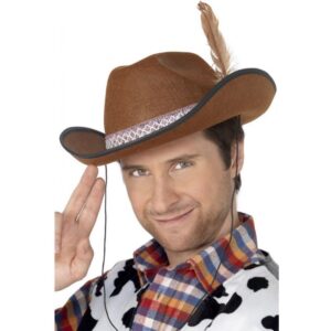 Texas Cowboy-Filzhut braun