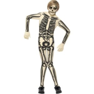 Gruseliges Skelett Kinder Kostüm für Jungen