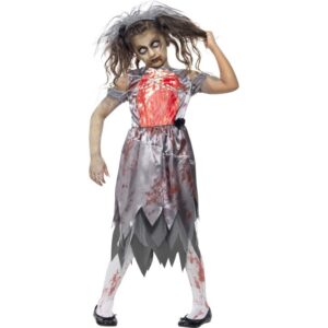 Zombie Braut Kostüm für Mädchen