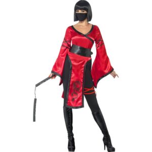 Ninja Schatten Kämpferin Damenkostüm