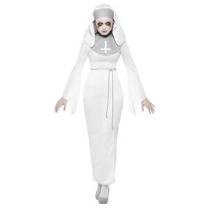 Besessene Nonne Halloween Damen Kostüm-L