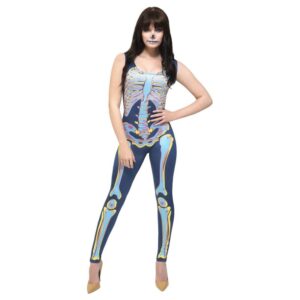 Sexy Skelett Suit Kostüm für Damen-M