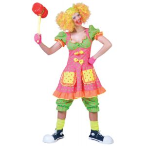 Buntes Clownskostüm Flora für Damen-Damen 40/42