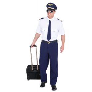 Pilot Flugkapitän Uniform Herrenkostüm