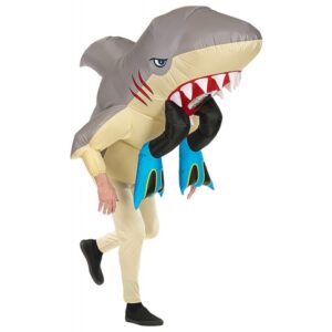 Aufblasbare Hai Attacke Herrenkostüm