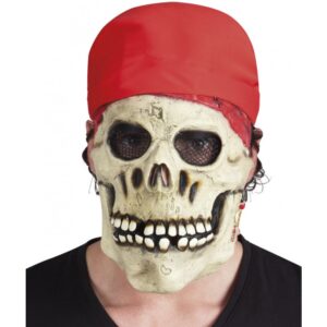 Piraten Latex Maske mit Bandana