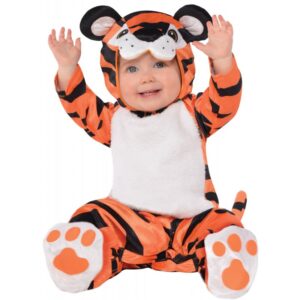 Flauschiges Tiger Baby Kostüm-Baby 6-12