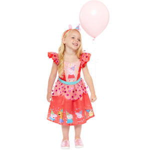 Peppa Pig Party Kostüm für Mädchen-Kinder 3-4 Jahre