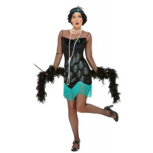 20er Jahre Pfau Flapper Kostüm für Damen