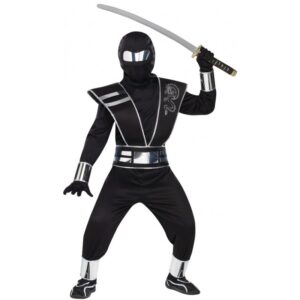 Black Warrior Ninja Kinderkostüm