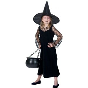 Black Witch Hexenkostüm für Kinder