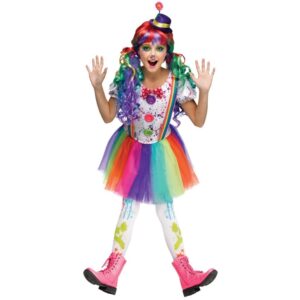 Colorful Clowns Girl Kinderkostüm