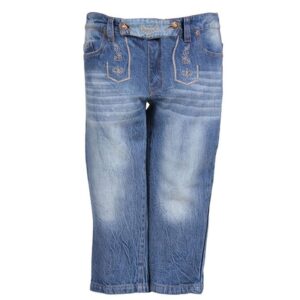 Kniebund-Jeans im Trachtenstil für Damen-Damen 38