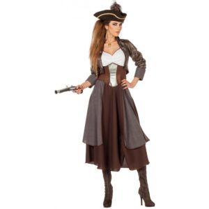 Caribbean Pirat Lady Seeräuberin Kostüm-Damen 44