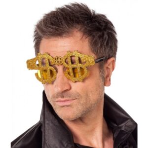 Cash is King Dollar Brille Gold