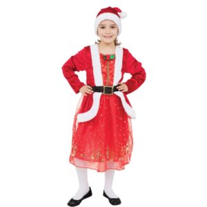 Santas Tochter Weihnachtskostüm für Mädchen-S