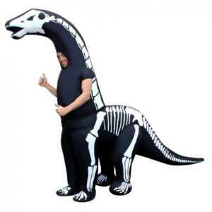Aufblasbares Skelett Dino Kostüm