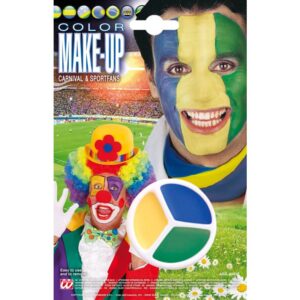 Dreifarbiges Make-Up Sportfan