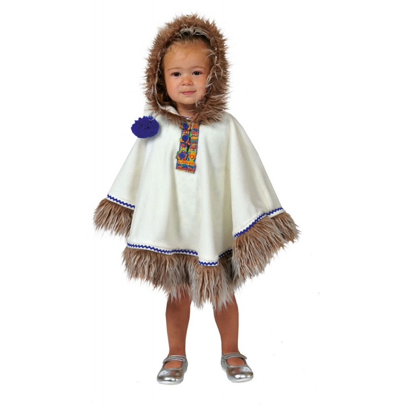 Eskimo Baby Poncho Kinderkostüm-Kinder 92