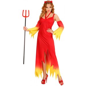 Flammenteufelin Kostüm-M