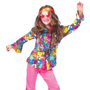Flower Power Hippie Hemd für Kinder-Kinder 164