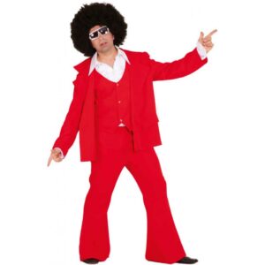 Funky Party-Man Anzug rot-Herren 48