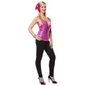 Glamour Disco Top pink