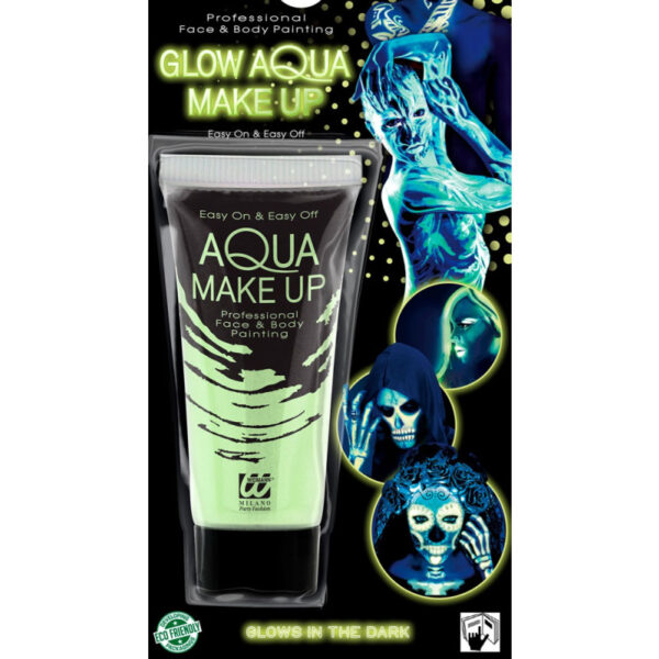 Glow in the Dark Aqua Make Up