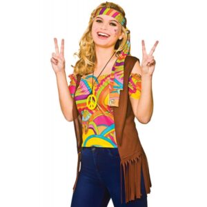 Groovy Hippie Lady Kostüm für Damen