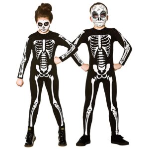 Grusel Skeleton Kostüm für Kinder