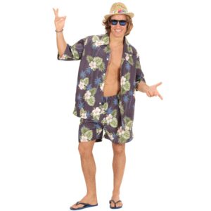 Hawaii Beachparty Kostüm für Herren-M/L