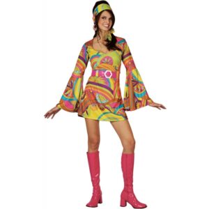 Holly Retro Go-Go Hippie Kostüm-M