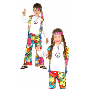 Hippie Sascha Kinderkostüm-Kinder 10-12 Jahre