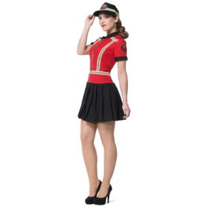Klassische Sexy Feuerwehrfrau Kostüm Deluxe