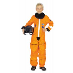 Astronauten Overall Kinderkostüm Orange