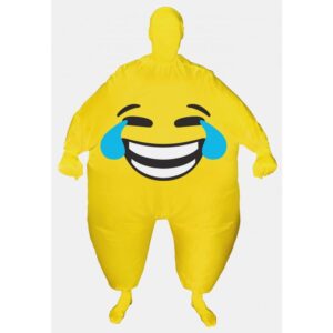 Lachendes Emoji Kostüm aufblasbar-Einheitsgröße (S-L)