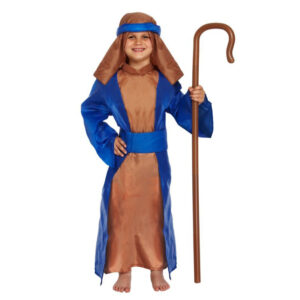 Schäfer Kostüm für Kinder braun-blau