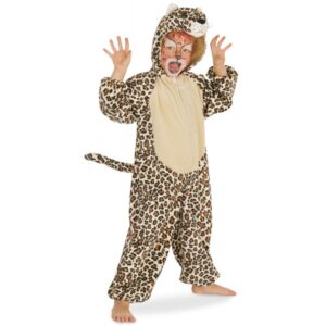 Leoparden Velours Kostüm für Kinder-Kinder 104