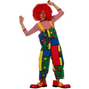 Louie Clown Latzhose für Kinder-Kinder 128