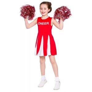 Madison High School Cheerleader Kinderkostüm rot-L