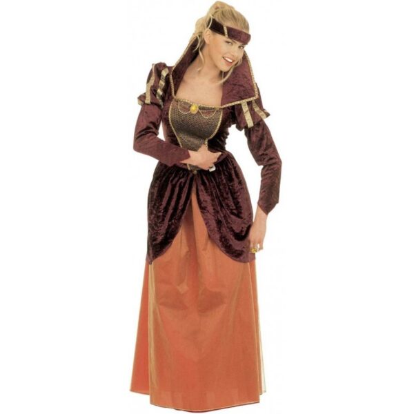 Mittelalterliche Königin Anna Kostüm-XL