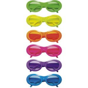 Ovale Partybrille Neon-pink