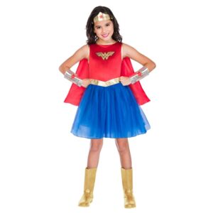 Wonderwoman Kinderkostüm Classic-Kinder 6-8 Jahre