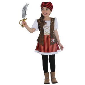 Piratin der Schatzinseln Kostüm für Kinder-Kinder 104