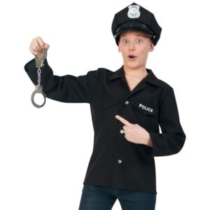 Police Officer Kostüm für Teenager-Kinder 152
