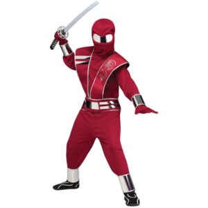 Red Warrior Ninja Kinderkostüm-M