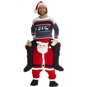 Santa Weihnachtsmann Huckepack Kostüm