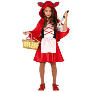 Rotkäppchen Wolf Kostüm für Mädchen-Kinder 7-9 Jahre