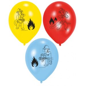 Feuerwehrman Sam Ballons 6 Stück