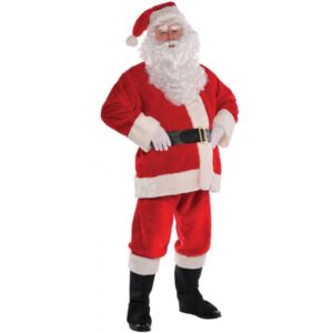 Weihnachtsmann Plüsch Kostüm für Herren-XXL